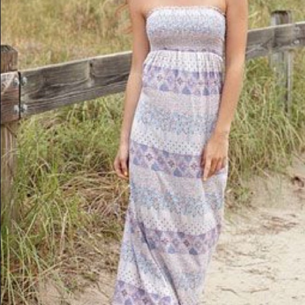 🔴SOLD Strapless maxi dress